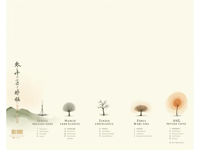 An infographic illustrating the core principles of authentic Japanese garden design, such as asymmetry and borrowed scenery