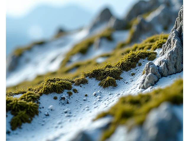 Texturing and weathering effects on mountain surfaces