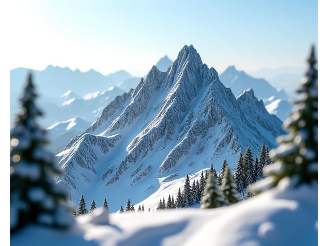 Advanced miniature model of the Alps